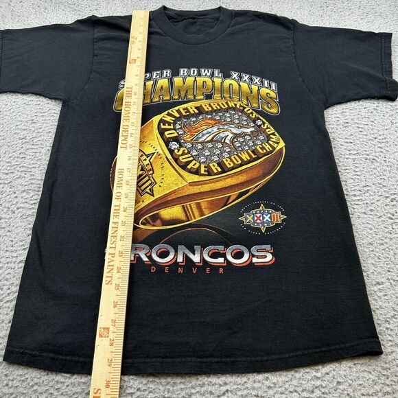 Vintage Pro Player Denver Broncos Super Bowl XXXII Champions 1998 T-Shirt MEDIUM - Picture 11 of 15